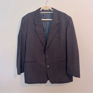 Yves Saint Laurent YSL Vintage Gray Two Piece Suit Made in France